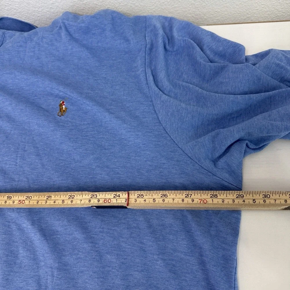 Polo Ralph Lauren Big & Tall Cotton Polo Shirt Blue Size 3XLT Pima Soft Touch